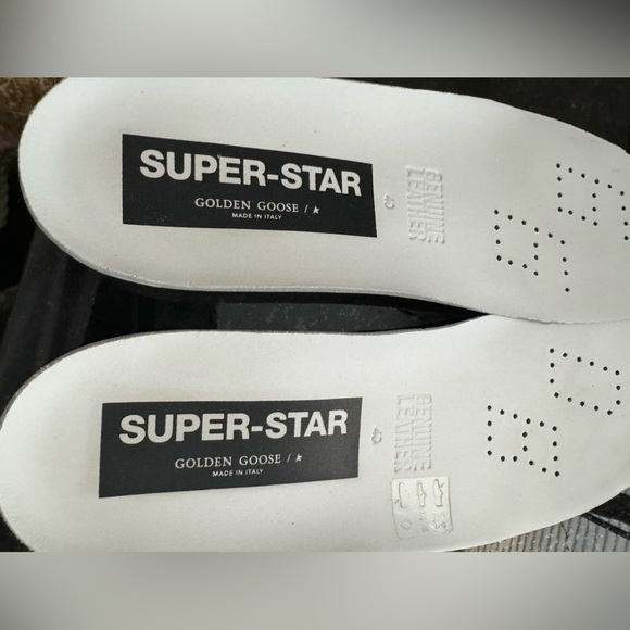 GOLDEN GOOSE WOMENS SUPERSTAR WHITE LEATHER SILVER STAR 40 WORN 1X LKNW - Picture 4 of 16